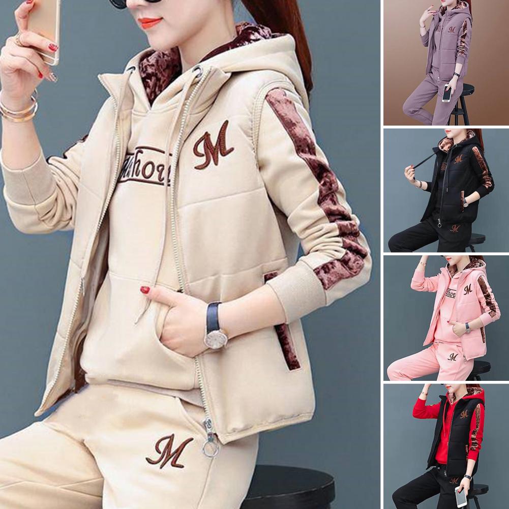 Women Tracksuit Autumn and Winter Pullovers Sweatshirts Jogging Suit C –  Aviationkart