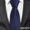 Business Men's Tie Polyester Plaid 8cm Tie