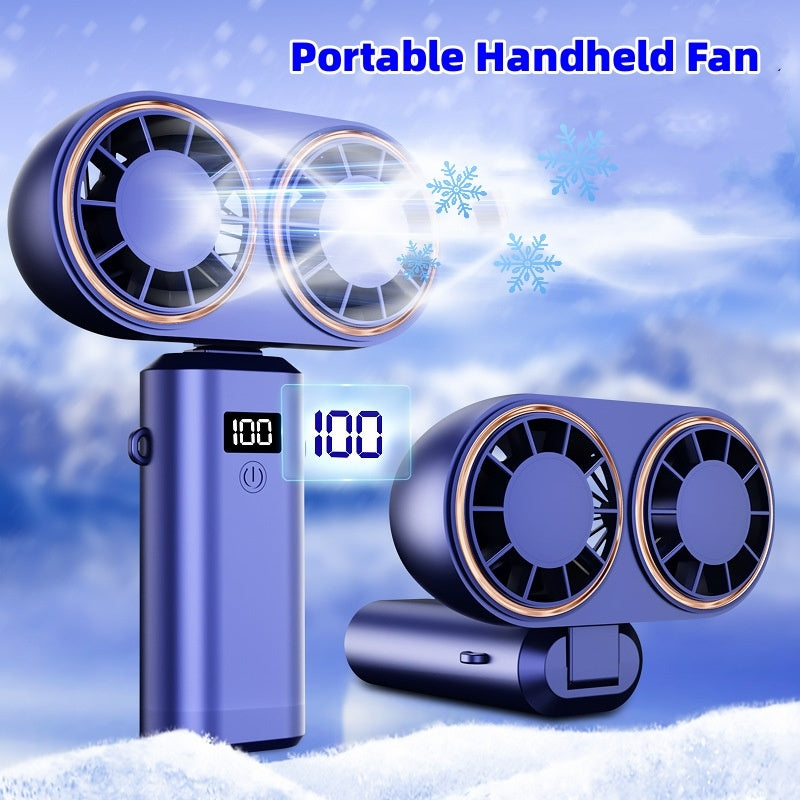 USB Handheld Mini Fan Foldable Portable Neck Hanging Fans 5 Speed USB ...