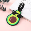 Cartoon Boarding Luggage Tag Soft Rubber Anti-lost Strap Tag