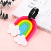 Cartoon Boarding Luggage Tag Soft Rubber Anti-lost Strap Tag