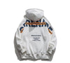 Men's autumn fall back letter hooded sweater