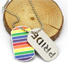 Pride Rainbow Dog Tag