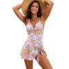 Twist Package Cross Skirt One-piece Swimsuit