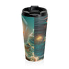 Abstract Waves Stainless Steel Travel Mug - Perfect for Outdoor Adventures