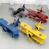 Tin plane model decoration airplane small toy