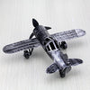 Tin plane model decoration airplane small toy