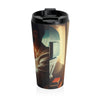 Adventure Awaits Stainless Steel Travel Mug – Perfect for Travelers and Commuters