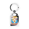 Personalized Rectangle Photo Keyring - Customizable Keychain for Memorable Moments