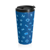 Beach Vibes Stainless Steel Travel Mug - Fun Summer Icons