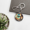 Travel-themed Keyring Tag – Adventure Awaits