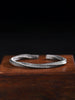 999 Sterling Silver Mobius Ring Bracelet For Men And Women