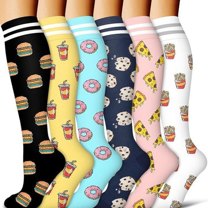 Women's Minimalist Cartoon Printed Pressure Socks