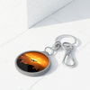 Airplane Sunset Keyring Tag - Perfect Travel Accessory