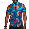 African Men Clothing Printed Short Sleeve Top T Shirt