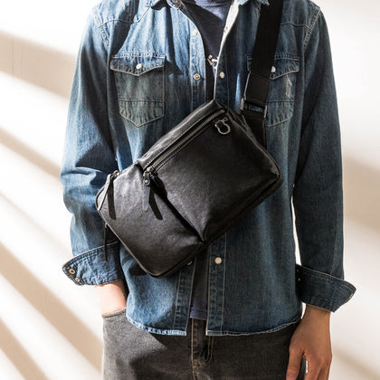 New Leather Men's Shoulder Bag Is Fashionable