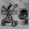 Lightweight Folding Two Way Shock Absorbing Newborn Baby Stroller