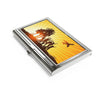 Stylish Travel Business Card Holder - Sunset Vibe Design