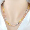 Silver Colored Gold Necklace Domineering Men's Long Necklace