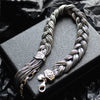 925 Sterling Silver Twist Dreadlocks Bracelet For Women