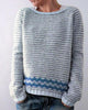 Women's Fashion Round Neck Multicolor Loose Leisure Pullover Knitwear Sweater