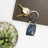 Travel-Inspired Rectangle Photo Keyring - Perfect Gift for Adventurers