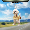 Creative Puppy Backpack Pendant Acrylic Automobile Hanging Ornament