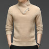 Plush Knitted Sweater Autumn And Winter Leisure Temperament Boy's Undershirt Top Thick Warm Sweater