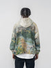 Impressionist Landscape Oil Painting Retro Printed Drawstring Hoodie