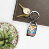 Personalized Rectangle Photo Keyring - Customizable Keychain for Memorable Moments