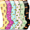 Women's Minimalist Cartoon Printed Pressure Socks