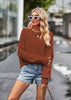 Women's Fashion Round Neck Loose Pullover Sweater