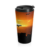 Sunset Skyline Travel Mug - Perfect for Adventurers and Jet-Setters