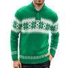 Men's New Pullover Sweater Autumn And Winter Long Sleeved Christmas Casual Fashion Jacquard Knitted Sweater Clothing For Men