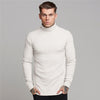 New Fashion Winter Hooded Sweater Men Warm Turtleneck Mens Sweaters Slim Fit Pullover Men Classic Sweter Men Knitwear Pull Homme