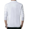 Hot Sale 2023 Spring Mens Tshirt Long Sleeve Stand Basic Solid Blouse Tee Shirt Top Casual Cotton T-shirt Men Undershirt