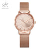 Shengke New Creative Women Watches Luxury Rosegold Quartz Ladies Watches Relogio Feminino Mesh Band Wristwatches Reloj Mujer