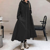 Fashion Hooded Hoodies Dress Women Autumn Sweatshirts 2023 ZANZEA Casual Long Sleeve Maxi Vestidos Female Solid Robe