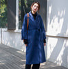 New High Quality Luxury Cashmere Coat Fall Spring Outerwear Female Wool Coat Loose Oversize Women's Trench Coat With Belt