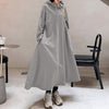 Fashion Hooded Hoodies Dress Women Autumn Sweatshirts 2023 ZANZEA Casual Long Sleeve Maxi Vestidos Female Solid Robe