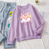 Shiba Inu Dog Oversize Hoodie Women Cotton Sweatshirt Ulzzang Harajuku Kawaii Hoodies for Ladies Japanese Clothes Sudadera Mujer