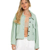 Women's Waffle Cardigan Short Top Coat