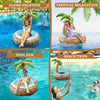 Simple Printed Coconut Tree Inflatable Backrest Recliner