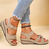 Women Sandals Soft Bottom Wedge Heels Sandals Summer Shoes Women Platform Sandalias Mujer Elegant Wedges Shoes For Women Tacon