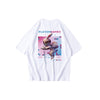 HMZ 2022 T Shirt Streetwear Men Oversize Hip Hop T-Shirt Smile Print Harajuku Tshirt Summer Short Sleeve Cotton Loose Tops Tees