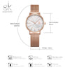 Shengke New Creative Women Watches Luxury Rosegold Quartz Ladies Watches Relogio Feminino Mesh Band Wristwatches Reloj Mujer