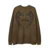 Cross Printed Long-sleeved T-shirt For Men