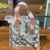 Thickened Transparent PvE Handbag Birthday Partner Gift Bag Gift Bag Bridesmaid Hand Gift Bag