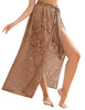 Sarong Transparent Floral Swimsuit Overskirt