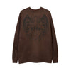 Cross Printed Long-sleeved T-shirt For Men